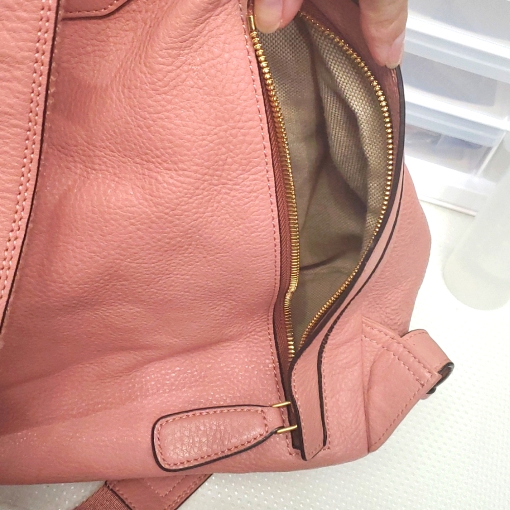 🇮🇹VERY RARE MCM Pink Leather Large Backpack - Picture 15 of 16